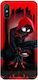 Miles Morales Spiderman Silicone Case Xiaomi Redmi 9a Red