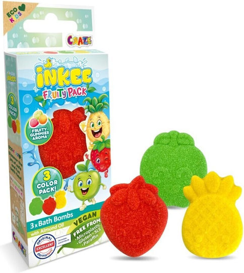 Craze Inkee Badebomben 3 Verschiedene Fruchtformen