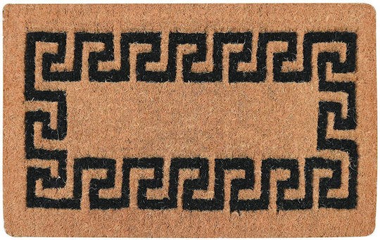 Entrance Mat made of Coir with Anti-slip Backing Black 45x75cm