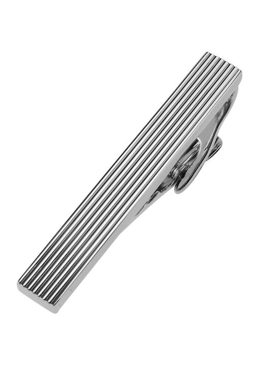 Ascot Steel Tie Clip Silver