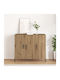 Sideboard Wooden Walnut 90x34x80cm
