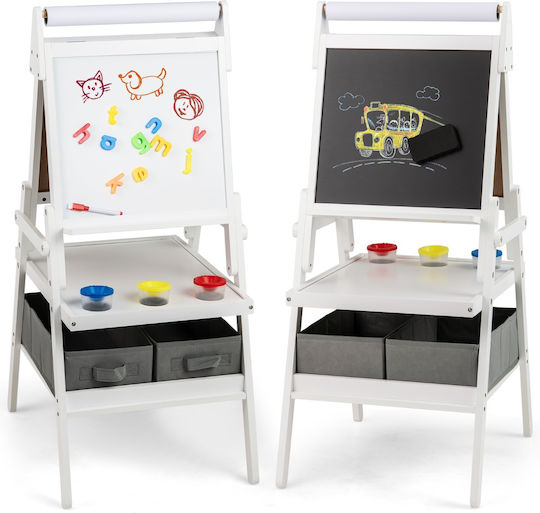 Costway Kids Floor Magnetic Board / Blackboard 38x38x101.5cm