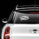 Caravelshop Знак Baby on Board Ready For Adventure Бял