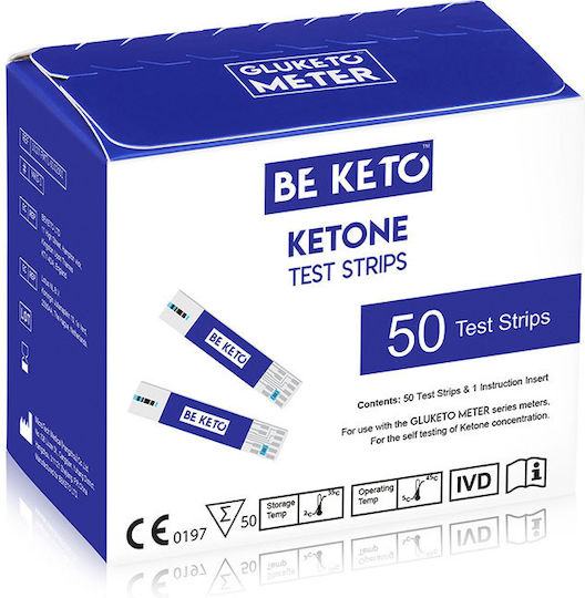 BeKeto GluKeto Meter Teste Glicemie 50 Bucăți