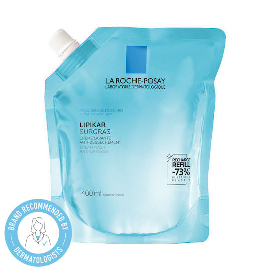 La Roche Posay Lipikar Surgras Refill Gel de Duș cu Niacinamidă pentru Hidratare 400ml