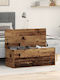 vidaXL Wooden Decorative Trunk Brown 90x35x35cm
