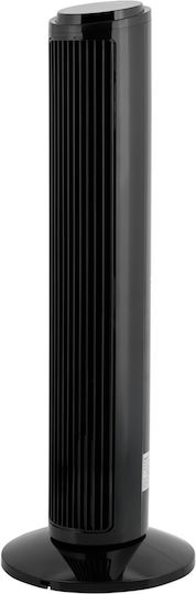 Teesa Tower Fan 50W with Remote Control Black