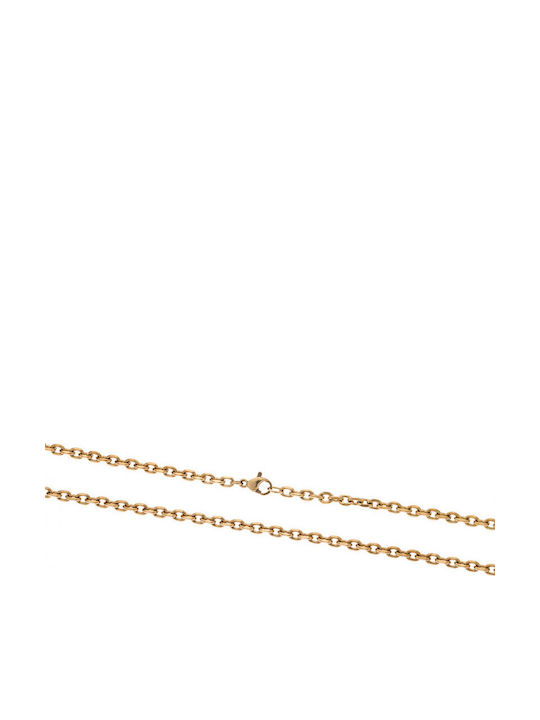 Senza Chain Neck made of Stainless Steel Gold-p...