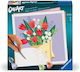 Ravensburger Creart Pictură pe Numere Adulți Buchet de Lalele