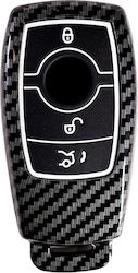 Premium Schutzschlüsselgehäuse Mercedes-Benz Kompatibel W213 C167 A-Klasse C-Klasse E-Klasse S-Klasse GLS GLA GLK GLB GLE AMG EQS EQC Carbon Look Luvlu
