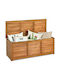 Costway Outdoor Storage Box Brown L120xW45xH45cm