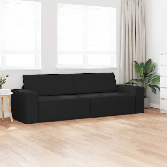 Ecksofa Schlafsofa Schwarz 245x150x60,5 cm