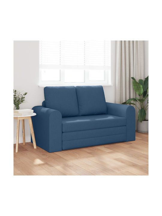 vidaXL Two-Seater Sofa Bed Blue 148x71x83 cm