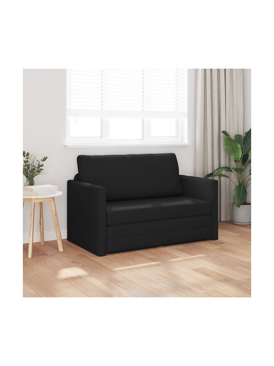 Canapea Cu Două Locuri Pat Negru 124x71x78cm
