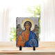 Stone Archangel Michael The Great Taxiarch-25x40cm-rectangular-glossy