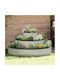 vidaXL Pot Metallic Silver 120x120cm.