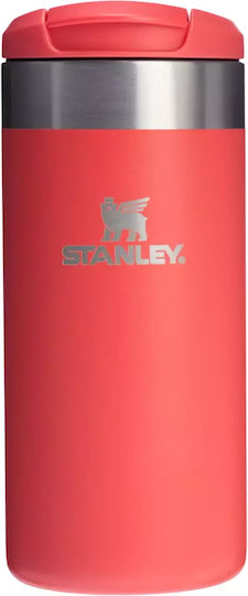 Stanley AeroLight Transit Glass Thermos Stainless Steel BPA Free 350ml Hot Coral