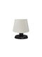 Heronia Table Lamp for Socket E27 with Black Shade and Base