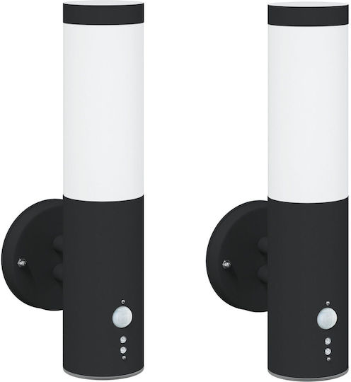vidaXL Wandmontierte Außenleuchte LED IP44 mit Warmweiß Licht 11.5x14.5x35εκ.