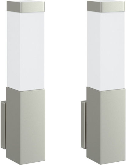 vidaXL Wandmontierte Außenleuchte LED IP44 mit Warmweiß Licht