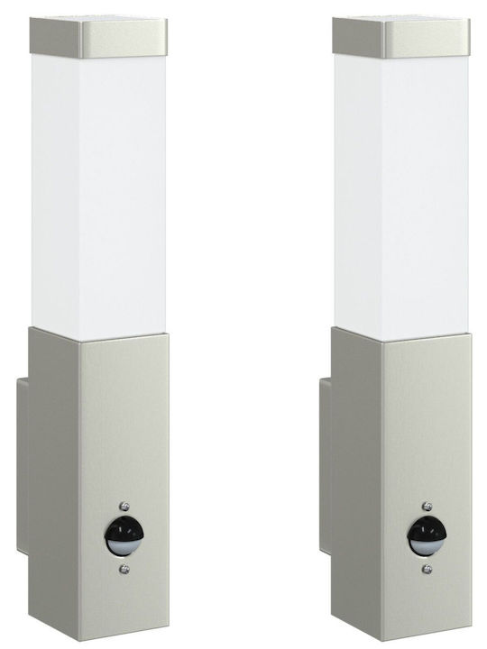 vidaXL Επιτοίχιο Εξωτερικό Φωτιστικό LED IP44 με Θερμό Λευκό Φως