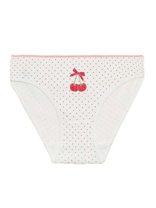 Minerva Love Cherry Kids' Brief Cherry, White, Black