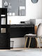 Desk Wooden Black Oak 90x50x76cm