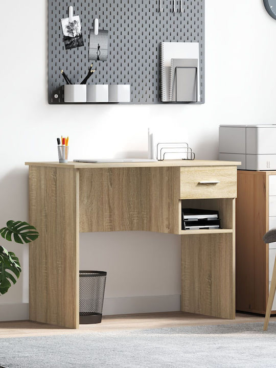 Schreibtisch aus Massivholz Sonoma Oak 90x49.5x75cm