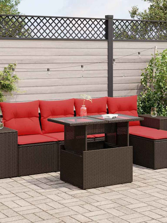 Set Cameră De Zi Pentru Exterior 6 Piese Negru ...
