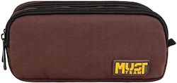 Must Team Pencil Case Barrel with 2 Compartment...
