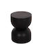 Hocker Für das Wohnzimmer Hölzernes Febry Black 35x35x45cm