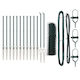 vidaXL Hexagonal Garden Fencing Material 13pcs Green