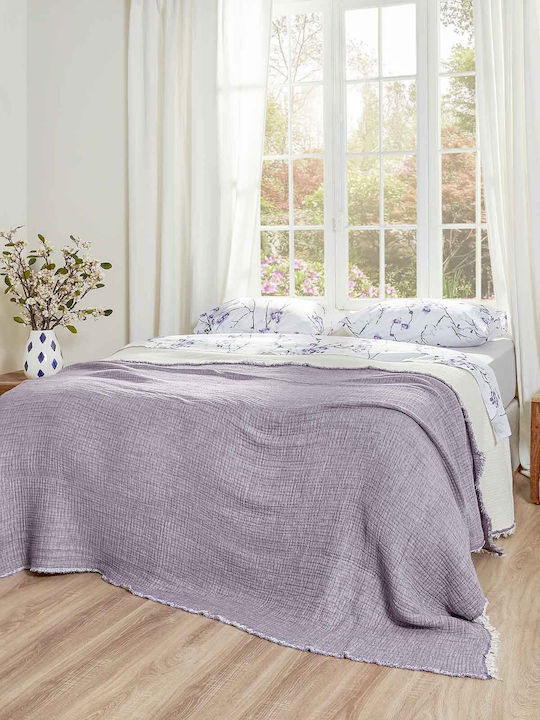 Aigaion Super Soft Cuvertură Extra-dublu Violet...