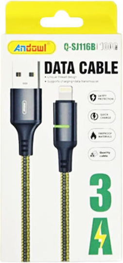 Andowl Q-sj116b Regular USB-A la Cablu Lightning 1m