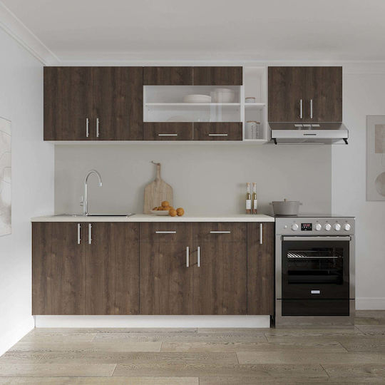 cu Blat de Lucru Bronze/white Oak 80x50x80buc cu Blat de Lucru Bronze/white Oak 80x50x80buc
