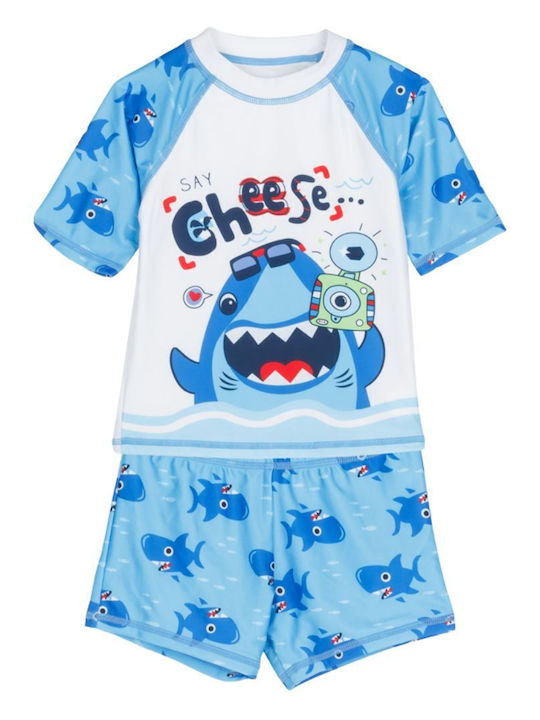 Joyce Costum de baie pentru copii Set White-sky blue