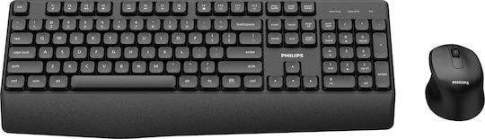 Philips SPT6348 Ασύρματο Σετ Πληκτρολόγιο & Ποντίκι Αγγλικό US
