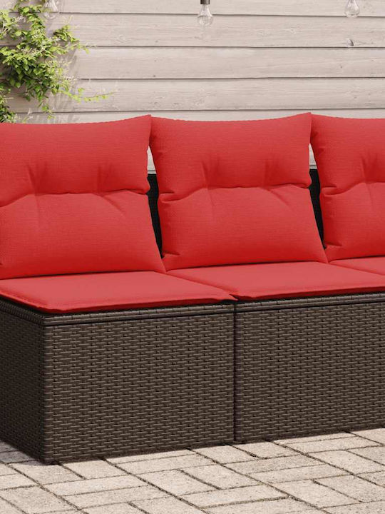 Two-Seater Outdoor Sofa Rattan with Cushions 55...