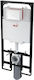 Alcaplast Wall Mounted Plastic Low Pressure Rectangular Toilet Flush Tank