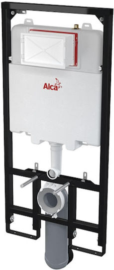 Alcaplast Wall Mounted Plastic Low Pressure Rectangular Toilet Flush Tank