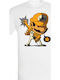Men's T-Shirt Stedman White Design Super Mario Mercury Dp2786