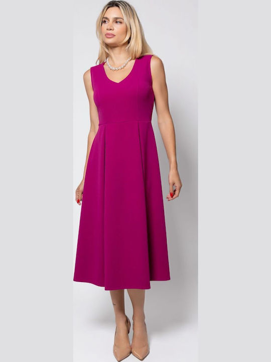 BelleFille Midi Φόρεμα Magenta