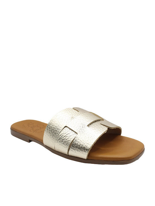Oh My Sandals Γυναικεία Σανδάλια Χρυσά