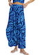 Women's Fabric Trousers with Elastic Multicolor
