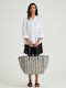 Gabie Leather Women's Tote Handbag Black