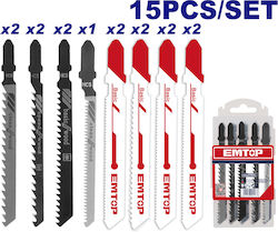 Stichsägeblätter Set 15 Stück EJSBT1501 Emtop