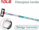 Total Βαριοπουλα Πλαστ 10lb 900mm Thsm61498
