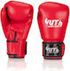 Yuth Boxhandschuhe Leder für Kampf Rot