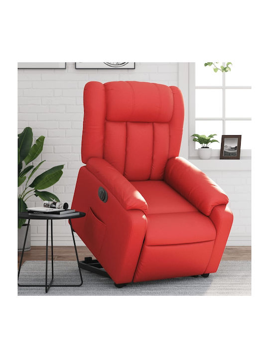Relax Armchair with Footstool from Leatherette ...