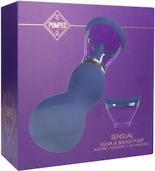 Sensual Rechargeable Vulva Breast Pump Purple Sensual Rechargeable Vulva Breast Pump Purple